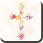 floral cross android application logo